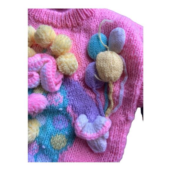 Vintage 80s Popsicle clown sweater 2T-3T - Picture 3 of 6